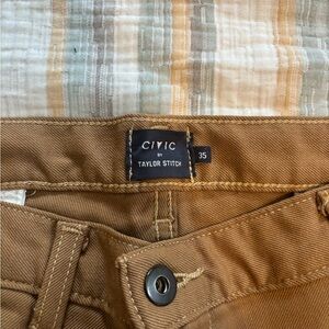 Taylor Stitch Civic Chino Pants Brown Men’s 35